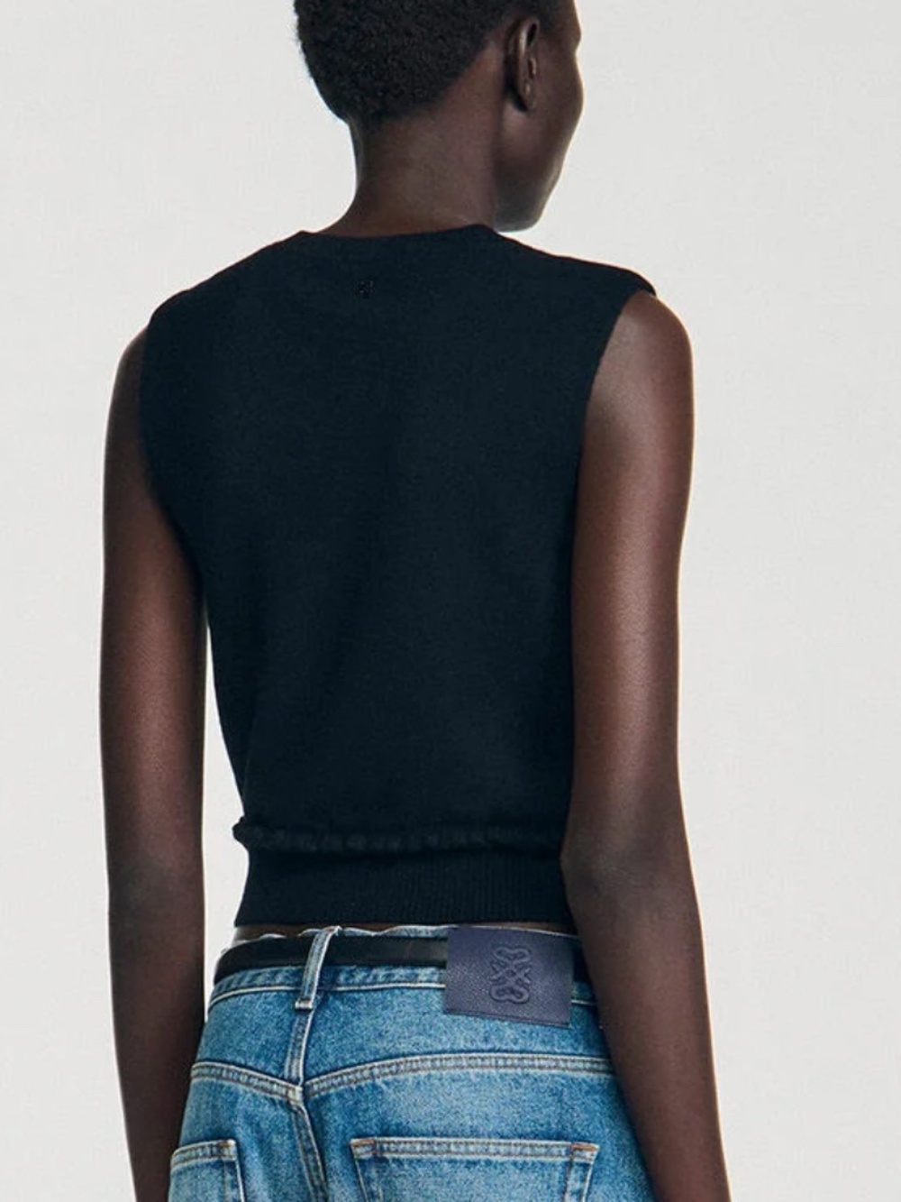 Emie Ruffled Cropped Sweater - Picture 3 of 6